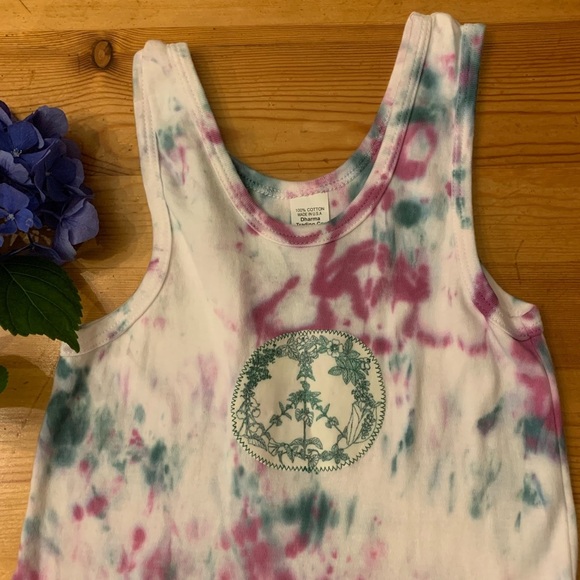 Hand tie-dyed dress - Picture 2 of 3